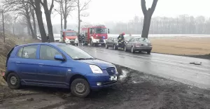 Wypadek w Brzeźcach - 06.03.2018