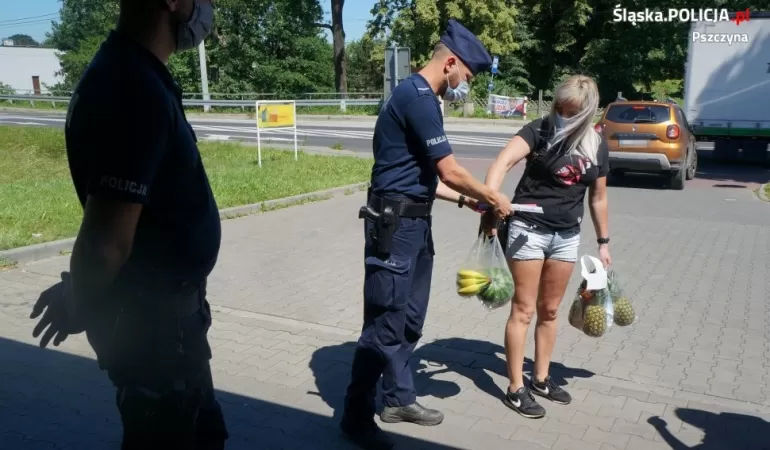 Policyjna akcja w pszczyńskich sklepach - 07.2020
