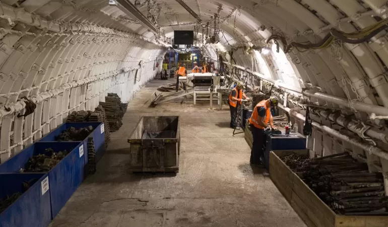 1000 metrów pod ziemią powstała nowa komora regeneracji materiałów pochodzących z odzysku