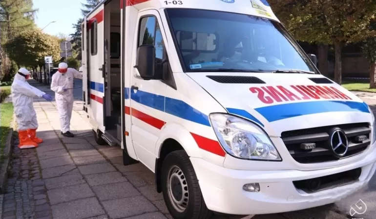 Wymazobus pobiera próbki od mieszkańców powiatu - 23.04.2020