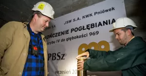 Ważna inwestycja - pogłębianie szybu w Pniówku zakończone