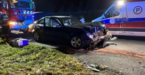 Kolizja w Kobiórze - 11.11.2021
