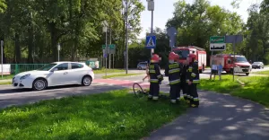 Potrącenie rowerzysty w Pszczynie - 22.09.2020
