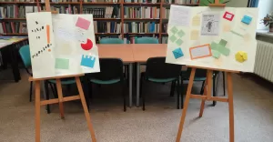 Wystawa lapbooków w bibliotece pedagogicznej