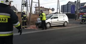 Kolizja na ulicy Męczenników Oświęcimskich w Pszczynie - 20.02.2017