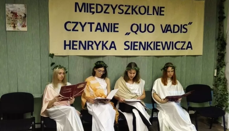 Międzyszkolne czytanie "Quo Vadis" Henryka Sienkiewicza - 3.11.2016