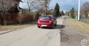 Droga w Gilowicach i Frydku przed remontem - 03.2018